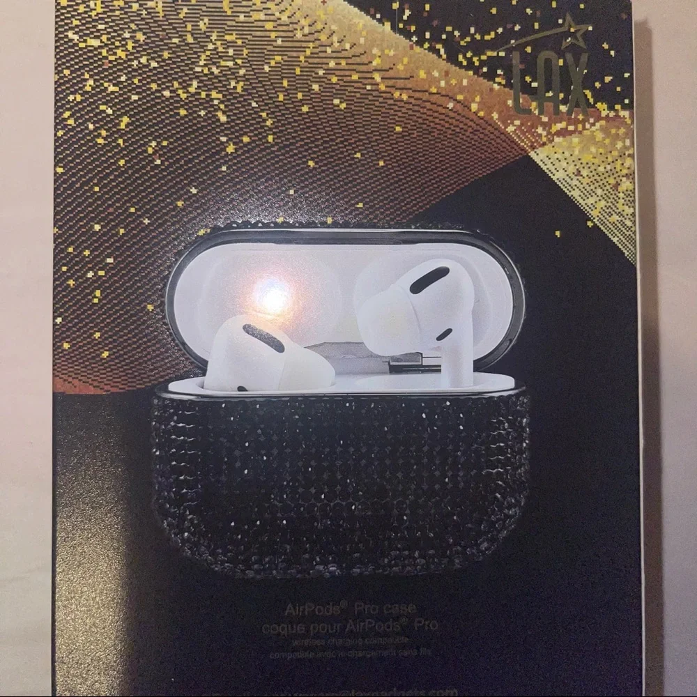 AirPods Pro Hardshell Case in black rhinestone/ New in Box